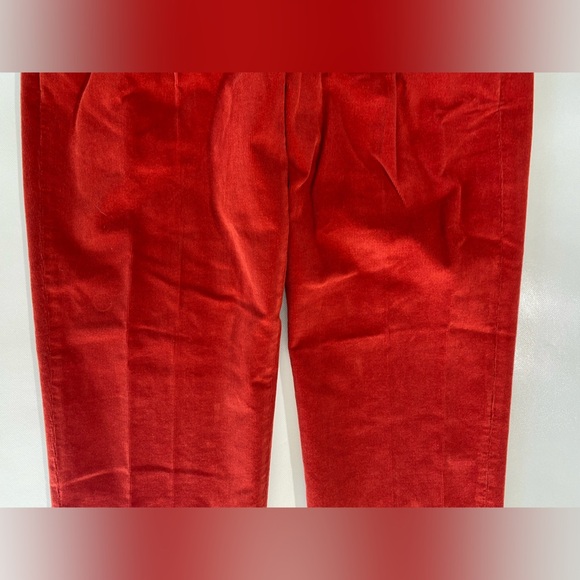 NEW Men's Murano Lucas Carrot Fit Corduroy Pleated Pants Rustic Red $95 - Picture 3 of 11